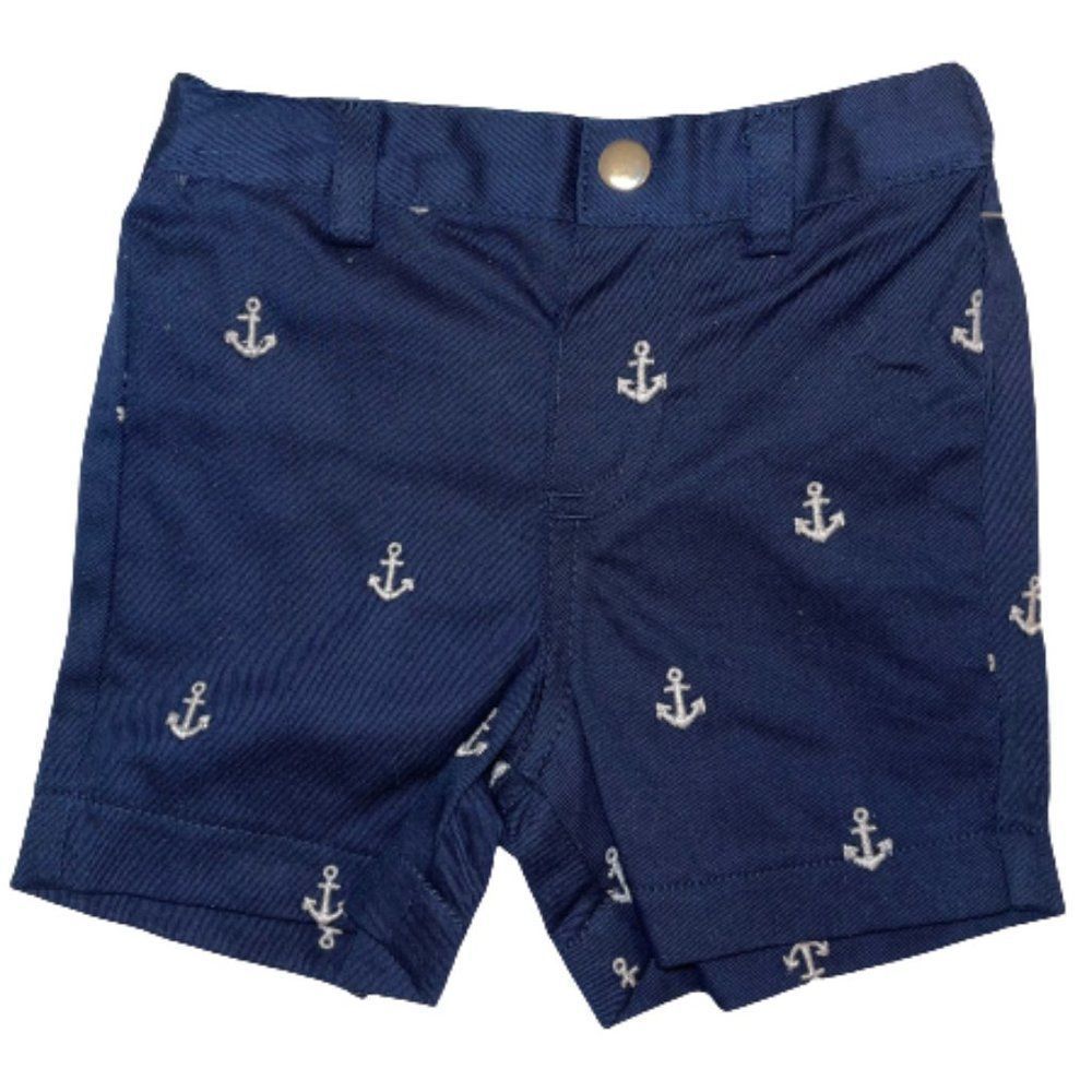 🆕Edgehill Collection Baby Navy Blue Achor Shorts size 3M